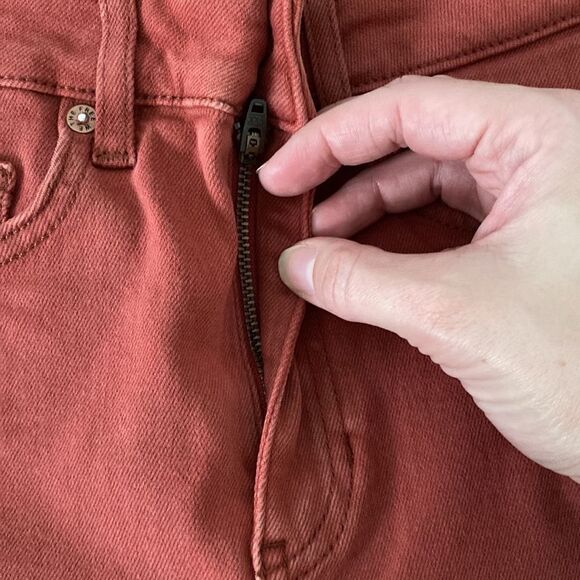 NWT Free People We The Free Red High Rise Skinny Jeans Size 26 - Picture 6 of 12